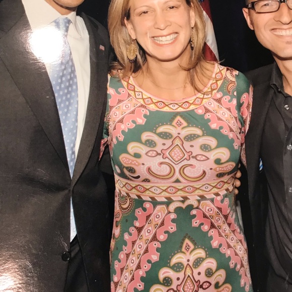 TIBI Knee - Length Printed Shift Dress - Picture 4 of 6